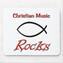 Christian Music Rocks mousepads