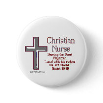 Christian Nurse Cross2 Buttons