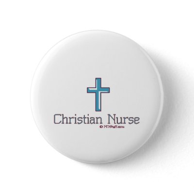 Christian Nurse Cross 1 pinback buttons