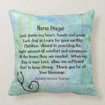 Christian Nurse Prayer Pillow