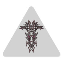 Christian Ornate Cross 12 Stickers
