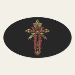 Christian Ornate Cross 74 Sticker