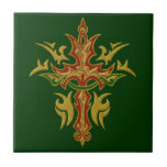Christian Ornate Cross 78 Ceramic Tile