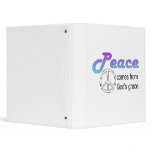 Christian peace sign God's grace Vinyl Binder