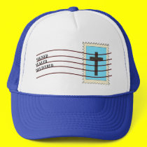 Christian Postage Stamp Hat hats