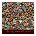 Christian Poster: 'The Very Stones Will Cry Out' posters