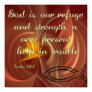 Christian Poster with Bible Verse from Psalms