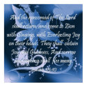 Christian Poster with Bible Verse Isaiah 35:10 posters