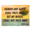 Christian Poster with Bible Verse Mark 13:31 posters by christian_posters Christian Poster with Bible Verse Mark 13:31 posters