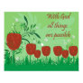 Christian Poster With God All Things Are Possible