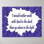 Christian Poster with Inspirational Saying