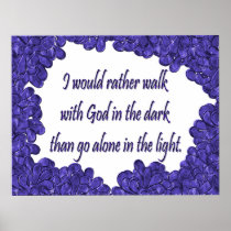 Christian Poster with Inspirational Saying