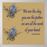 Christian Poster with Scripture Isaiah