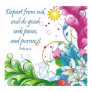 Christian Poster with Scripture Psalms 34:14