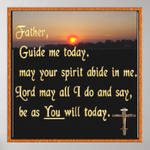 Christian prayer print