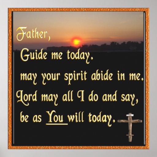 Christian prayer print