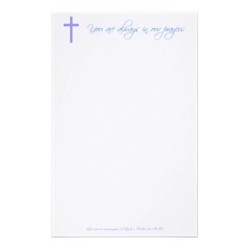 Christian Prayer Stationery Zazzle