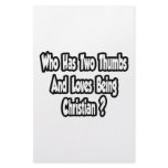 Christian Pride Joke...Two Thumbs Stationery Design