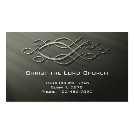 Christian Profile Card Business Card Template (front side)