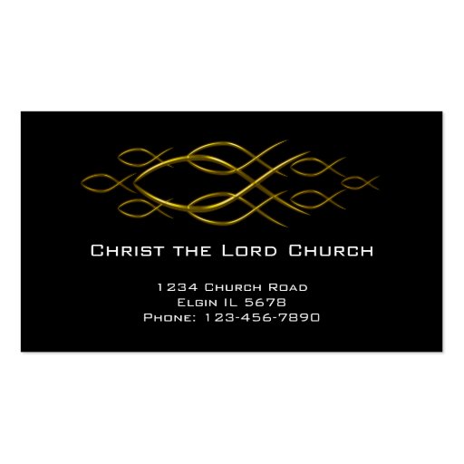 Christian Profile Card Business Cards (front side)
