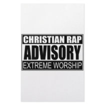 Christian Rap Advisory... stationery