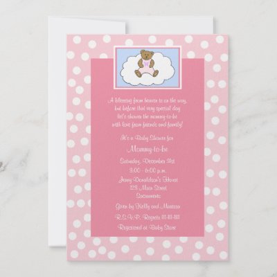 Baby Shower Invitations on Baby Shower Invitation  A Lovely Pink Baby Shower Invitation