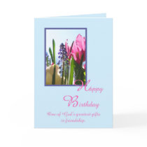 Christian Religious Birthday Card -- Spring Flower by KathyHenis Christian Religious Birthday Card -- Spring Flower