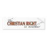 Christian Right Bumper Sticker