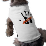Christian Rouge sur mains noire Doggie T-shirt