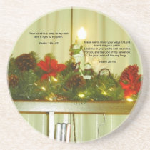 Christian Snowman mug, coaster match