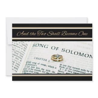 Christian Spiritual Scripture Wedding Invitation zazzle_invitation