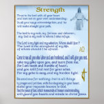 christian strengh scripture poster