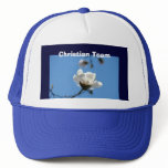 Christian Team! Baseball Cap Hat Blue Sky Flowers