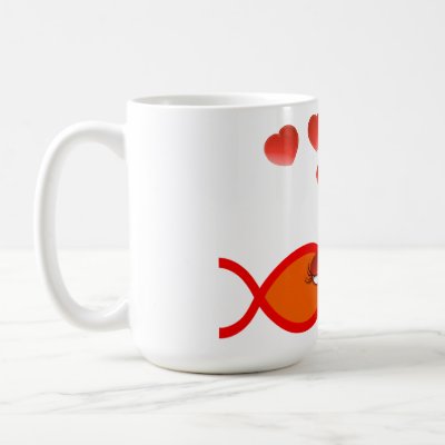 Christian Valentine Orange v2 Mugs