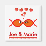 Christian Valentine Symbols - Orange v1 Magnet