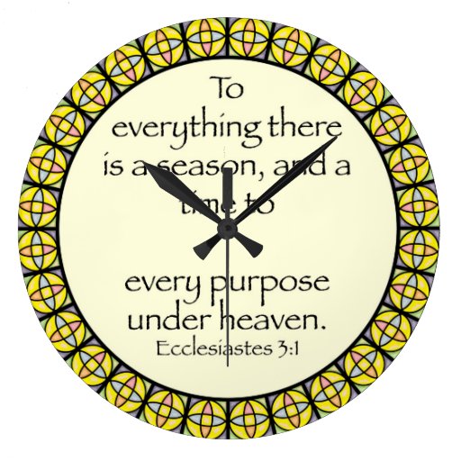 Christian Wall Clock Ecclesiastes 31 Zazzle