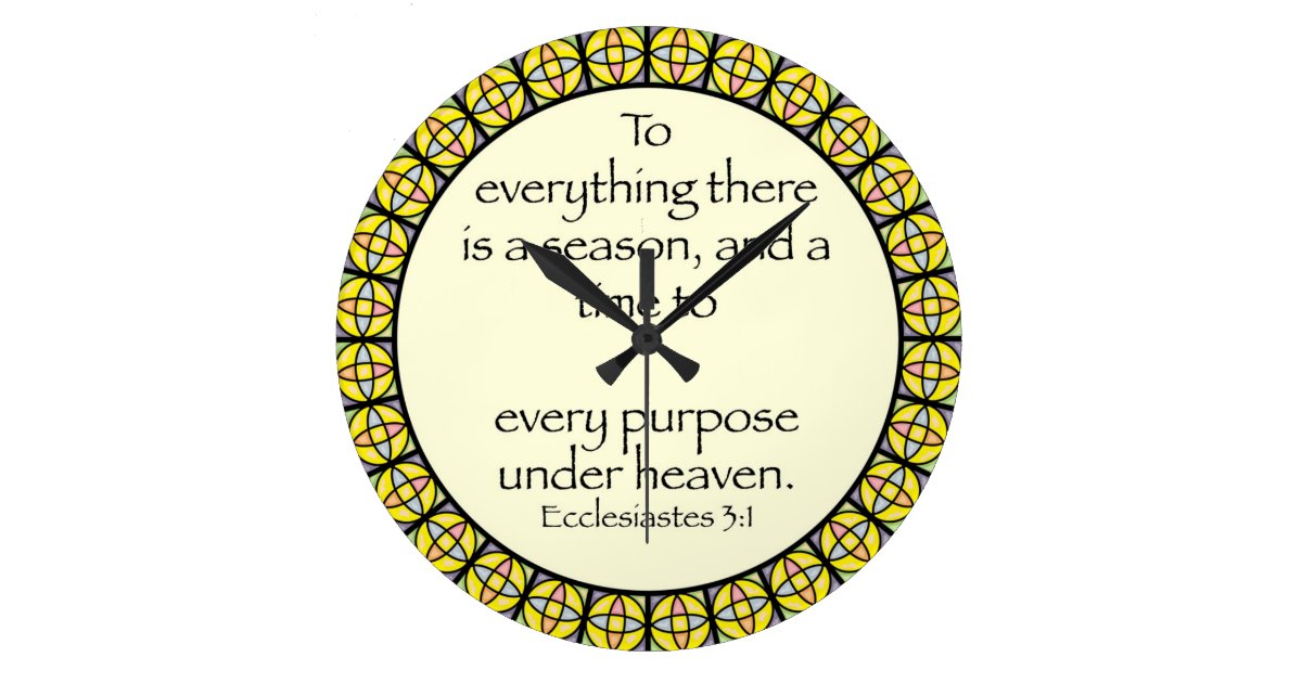 Christian Wall Clock Ecclesiastes 31 Zazzle