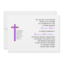 Christian Wedding Cord Three Strands Invitation Pl