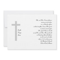 Christian Wedding Faith Hope Love Cross 2 invitations