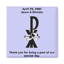 Christian Wedding Favor Magnet
