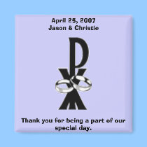 Christian Wedding Favor Magnet