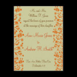 Christian Wedding Invitation Carmel and Blueberry
