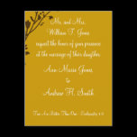 Christian Wedding Invitation Carmel and Blueberry