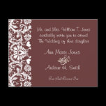 Christian Wedding Invitation Elegant Black & White