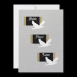 Christian Wedding Invitation -- Faith, Hope & Love