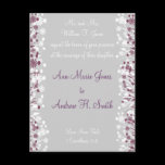 Christian Wedding Invitation Grape White Taupe