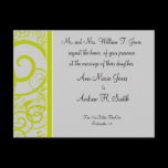 Christian Wedding Invitation Lime & A Little Dust