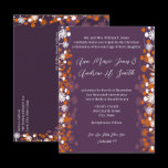 Christian Wedding Invitation Purple Elegance