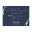 Christian Wedding Invitation Rich Deep Blueberry postcards by samack Christian Wedding Invitation Rich Deep Blueberry postcards