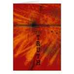 Christian Witness - Red Grunge - Seek Truth Cards